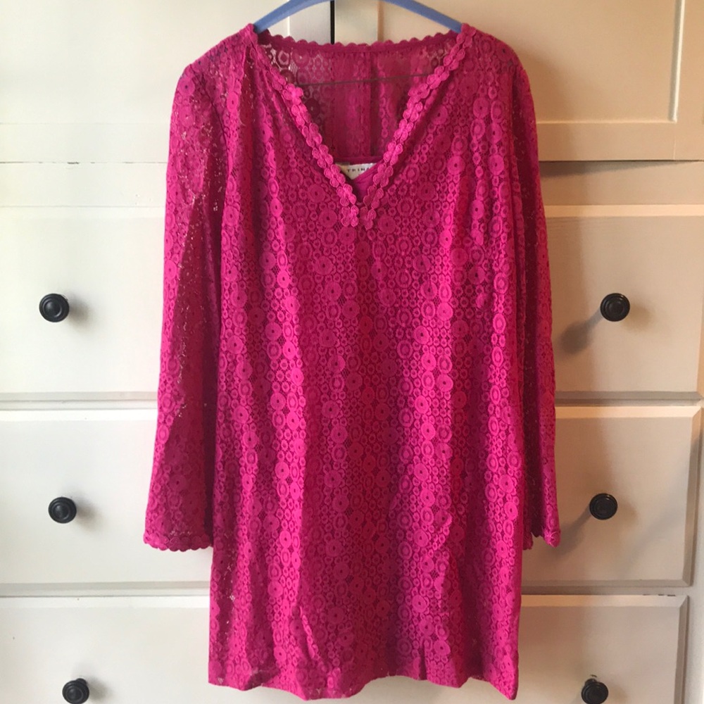 Trina Turk Pink Lace Dress Size 6